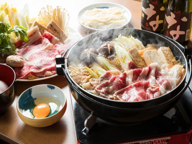 【平日限定】すき焼き鍋肉食べ放題１泊２食 ３名～ イメージ